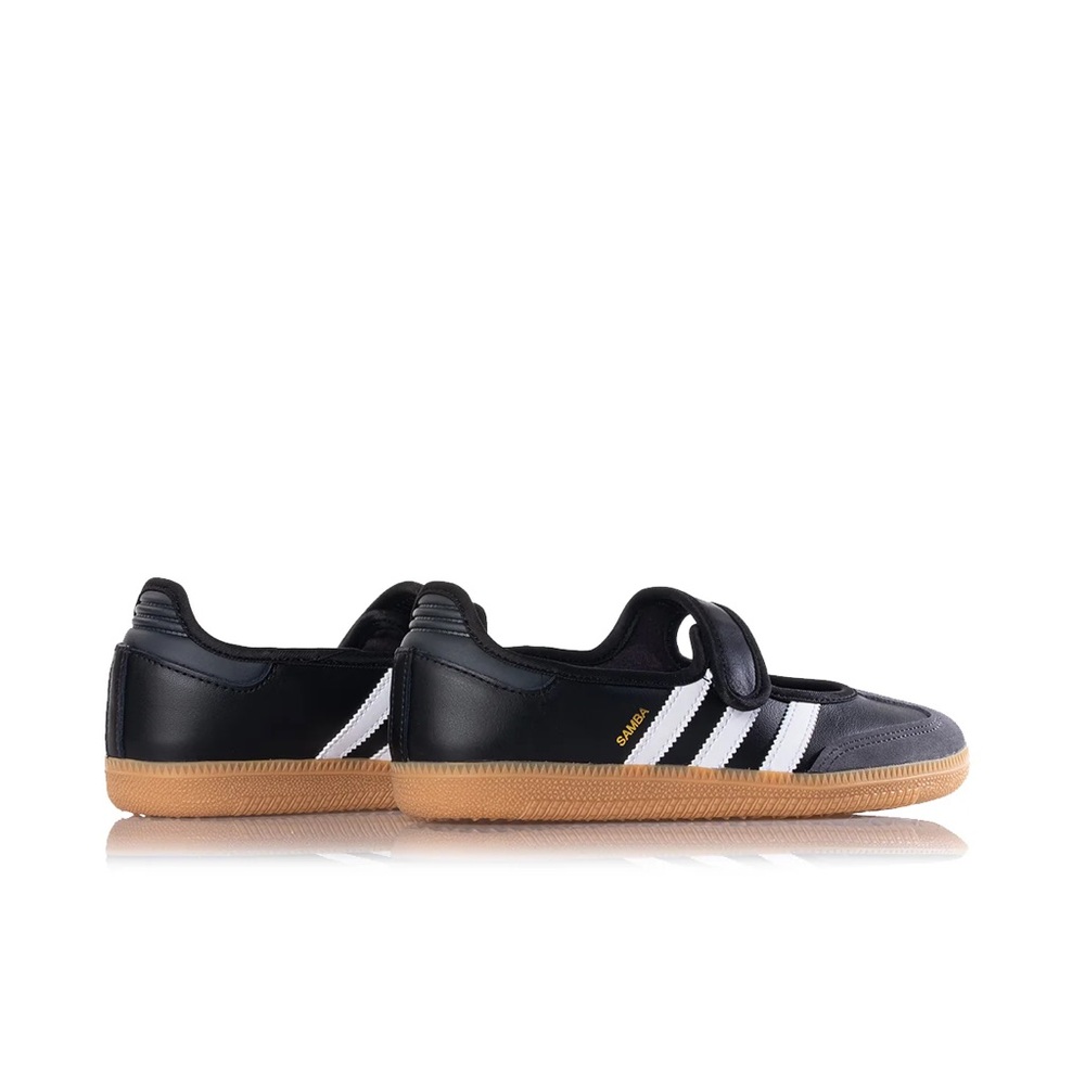 ADIDAS WOMEN'S SAMBA JANE JQ 6445 CARBON BLACK WHITE 37 1/3 EU - Picture 4 of 8